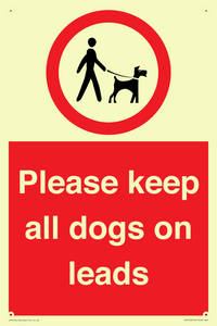 Please keep all dogs on leads
